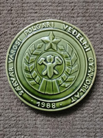 Plaque, Sárvár plaque, memorial plaque, memorial plaque, ceramic plaque