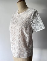 Marks & Spencer (m&s) limited edition new elegant abstract pattern lace top uk14, 40, l/xl