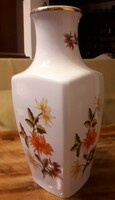 Large raven house vase with floral pattern