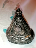 Antique, beautiful Virgin Mary silver-colored metal souvenir, favor item