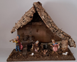 Christmas decoration nativity scene 35x30 cm