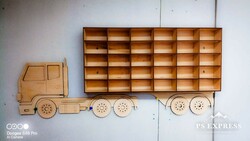 Matchbox - small car storage wall shelf, truck