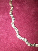 Régi magyar dekoratív ezüst nyaklánc - 46 cm