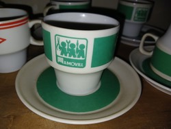 Ramovill csészepár hollóházi porcelán