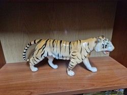 Nagyméretű porcelán tigris hibátlan állapotban