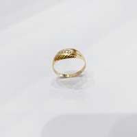 14K gold leaf pattern women's ring (no. 23/60)