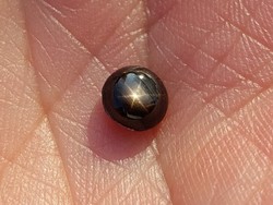 Wonderful! Real, 100% natural dark brown star sapphire gemstone 0.89Ct! Its value: HUF 26,700!