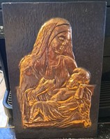 Mária a kis Jézussal , vallási témájű  falikép