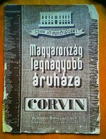 A régi Corvin Áruház árjegyzéke, reklámújság (1930-as évek)
