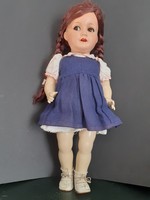 Old, antique König und Wernicke (German) hard plastic doll 1950s, 60s, approx. 46-47 cm