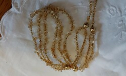 Peaceful, this is a real gold topaz necklace