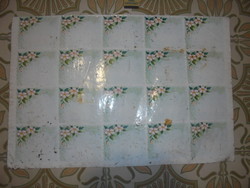 Old, floral kitchen plate wall protector sparhelt, behind stove, stove - folk, peasant decoration