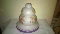 A rare item! Antique painted glass lampshade or other? Nice condition m 15 cm