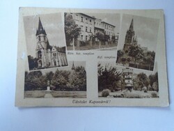 D199642 old postcard - Kaposvár - 1945 inflationary - checked by Michael