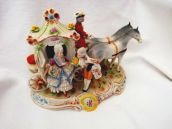 Collector's Carl Scheidig Grafenthal Noble Coach with Lace Dress Woman