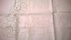 Cushion cover decorated with delicate handwork - perfect condition 81x100 cm