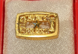Példamutató Dolgozó kitüntető jelvény miniatűre dobozban a Kádár-korszakból
