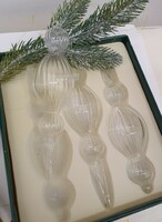 Glass Christmas tree decoration package original