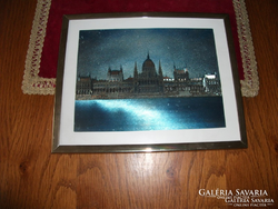 Beautiful, old, sparkling Budapest. Parliament picture, can be hung on the wall
