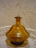 Amber liquor glass bottle i