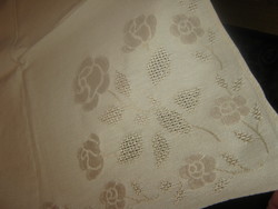 Retro azure tablecloth 120 cm x 120 cm