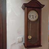 Hermle, quarter strike wall clock, westminster tune, mint condition