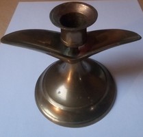 Antique brass candle holder 13x10 cm