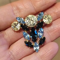 Gold plated crystal pin