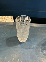 Ólomkristály váza, magassága 16 cm