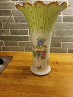 Herend victoria patterned teardrop vase 37cm