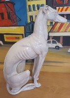 60 Cm Italian ceramic design greyhound dog