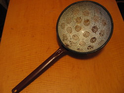 Antique enamel quarry large filter spoon