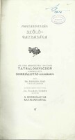 Magyarország szőlőgazdasága  és az 1905-ös  Tátralomnicz -i  borkiálltás..Borkatalógussal