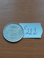 Belgium belgique 1 franc 1958 copper-nickel s222