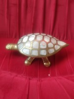 Copper shell-inlaid turtle jewelry holder, bonbonnier for sale!Copper ornaments for sale!