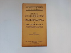 Gusztáv Magyar-mannheimer - Károly Kernstok, Ernst Museum, 1938, exhibition publication,