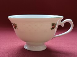 Schumann német porcelán karácsonyi virágos teás kávés csésze