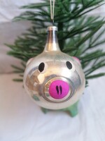 Glass Christmas tree ornament (pig)