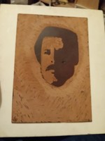 Freddie Mercury szignált kép fából