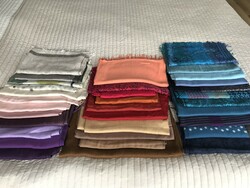 Scarves in Full Spectrum of Colors Made of Kashmiri, Cotton, Silk, Viscose, Minimum 180 x 70 cm