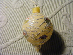 Old glass Christmas tree ornament 5 cm