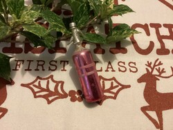 Régi üveg szódásüveg karácsonyfadísz