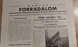 MAGYAR FORRADALOM - 1956 - FORRADALMI KRÓNIKA - 2002. politikai, történelmi újság, lap