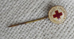 Badge, pin, Hungarian Red Cross 1.2 cm + pin