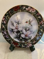 Lena liu English bradex decorative plate, hummingbird pattern
