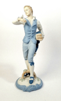 Sale !!! :)Royal dux, large painted biscuit porcelain figure/sculpture.