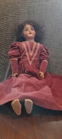 Heubach köppelsdorf 250-5 Germany doll with porcelain head 65cm