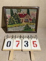 Gobelin 42 x 33 cm, keretben , gyűjtőknek kiváló, lakberendezéshez.0735