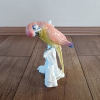 Régi ENS porcelán papagáj