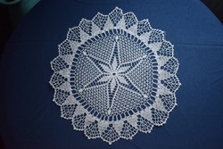 Crochet lace tablecloth 41 cm